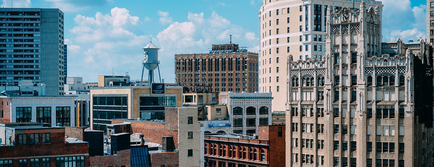 Detroit skyline representing local SEO and digital marketing services for businesses in Metro Detroit.